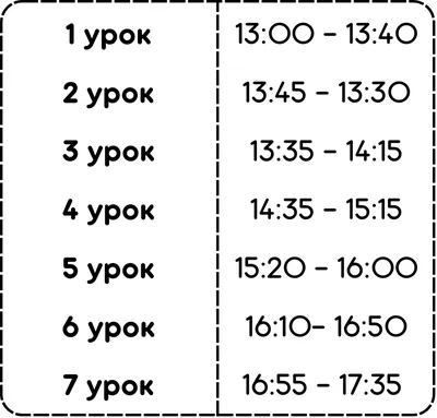 Расписание 6 классы