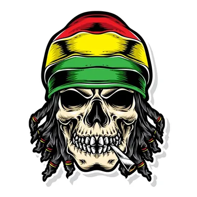 Lion of Judah face eps vector art image illustration. Rasta Jamaican lion  head front view with rastafarian reggae colors on dark background.  Stock-Vektorgrafik | Adobe Stock