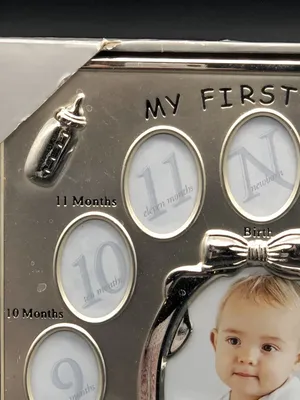 My First Year Photo Frame 13 Pic Opening Newborn Baby To 12 Months Old |  eBay