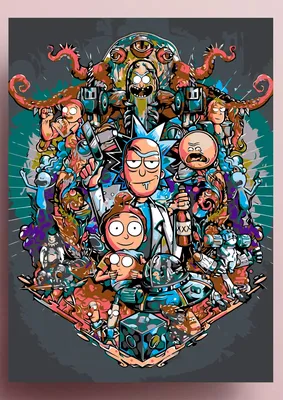 Картина по номерам \" Рик и Морти / Арт / Rick and Morty \" холст на  подрамнике 40 * 50 - купить с доставкой по выгодным ценам в  интернет-магазине OZON (698708540)