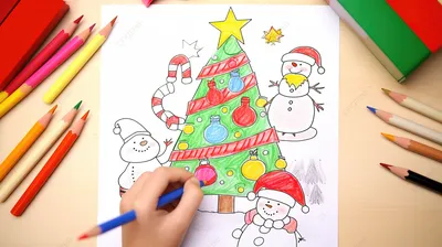 Как нарисовать НОВОГОДНИЙ КЕКС / Кавайные рисунки для детей - YouTube