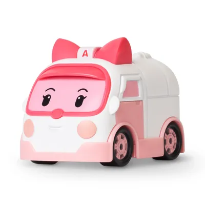 Robocar Poli -Korean Made TV Animation Toy Spielwaren- Amber  (Diecasting/Non-Transformer), SL83163, rosa: Amazon.de: Spielzeug