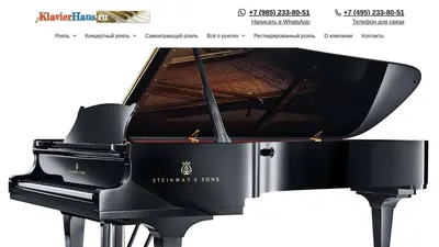 Steinway Sons D-274 концертный рояль Стейнвей - Дом роялей КлавирХаус