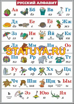 Купить плакат учебный.русский алфавит, а4,кпл-318 по цене 154 руб. в  интернет магазине Marker