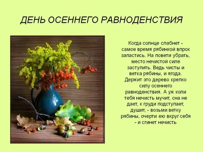 День осеннего равноденствия в 2023: что это, какого числа, обряды,  традиции, приметы - Российская газета