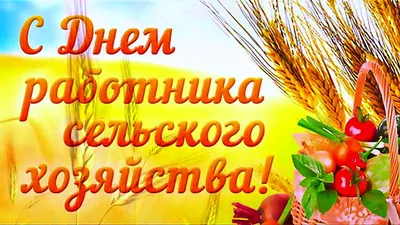 Поздравление с Днем работника сельского хозяйства и перерабатывающей  промышленности | Министерство сельского хозяйства Калининградской области