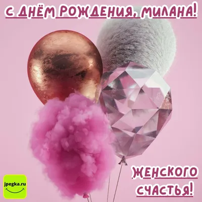 С днем рождения Милана | Музыкальные Открытки Бесплатно