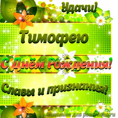 Плейкаст «Тимофей, с Днём рождения!» | С днем рождения, Рождение, Открытки