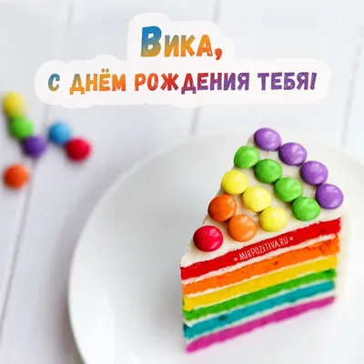 Открытки \"С Днем Рождения, Вика, Виктория!\" (107 шт.)