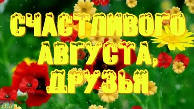 Картинки \"С 1 августа\" (35 открыток) • Прикольные картинки и позитив