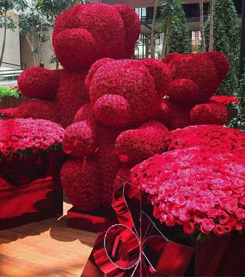Самый большой букет роз в мире - 80 фото