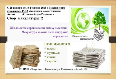 Акция по сбору макулатуры пройдет в гимназии Подольска 12 октября -  Общество - РИАМО в Подольске