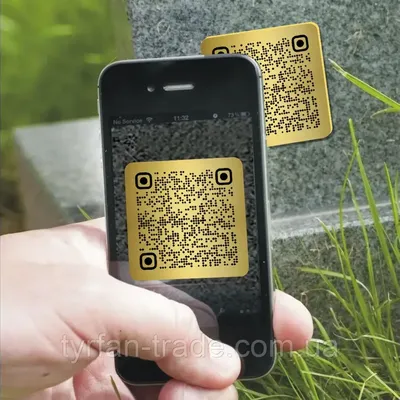 QR-код на памятник из металла. Изготовление металлических QR-кодов для  памятника колумбария или надгробия (ID#1877926585), цена: 899 ₴, купить на  Prom.ua