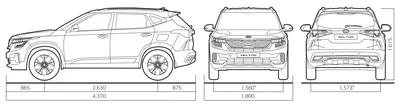 Салон Киа Селтос: фото, размеры, комплектации