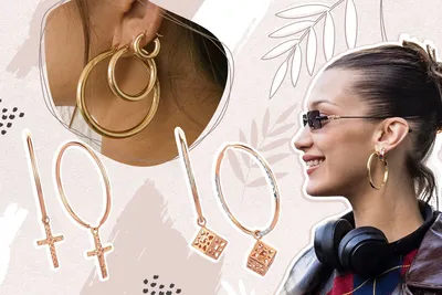 Dari accessory Серьги кольца конго Картье