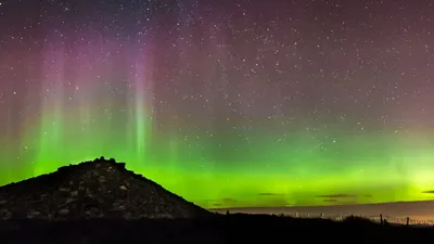 Фоторепортаж: северное сияние над Шотландией - BBC News Русская служба