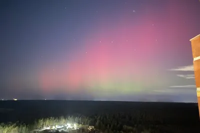 В разных точках Латвии можно было наблюдать северное сияние. ФОТО -  Chayka.lv