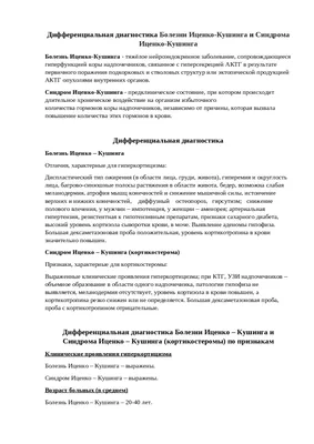 Клинический случай: синдром Иценко-Кушинга – тема научной статьи по  клинической медицине читайте бесплатно текст научно-исследовательской  работы в электронной библиотеке КиберЛенинка