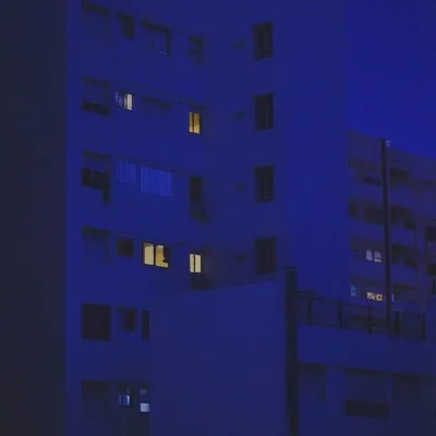 blue #синий #city #город #синий #aesthetic #эстетика #wallpaper #обои  #foundalighter | Синие картинки, Неоновый стиль, Синий