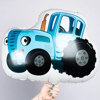 Современный синий трактор стоковое изображение. изображение насчитывающей  уполовник - 34424525