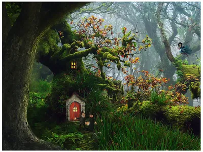 Сказочный лес - Волшебная атмосфера - Из рубрики \"Красивые открытки  бесплатно\" | Нейронный Арт | Дзен