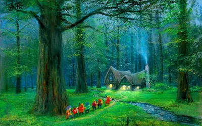 Волшебный сказочный лес, наполненный …» — создано в Шедевруме