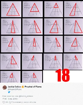 Сколько треугольников на картинке? - YouTube