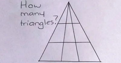 Сегодня задачка на внимательность. Посчитайте сколько треугольников на  второй картинке и напишите в комментариях 👇 Посмотрим, кто у нас… |  Instagram