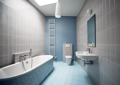 Серая плитка в ванной комнате: дизайн с фото