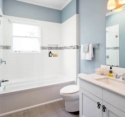 Отделка ванной комнаты плиткой и краской дизайн (46 фото) - красивые  картинки и HD фото