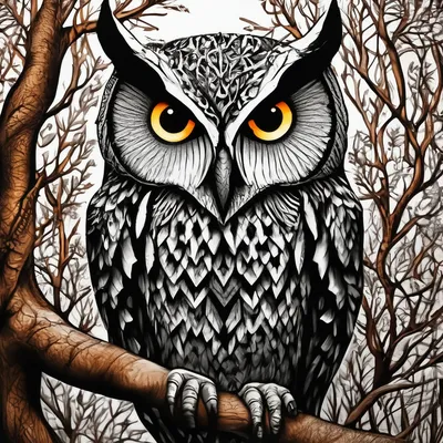 Сова карандашом owl in pencil | Рисунок совы, Рисунки животных, Эскизы  животных