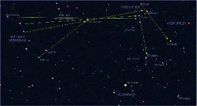 Околополярные незаходящие созвездия: Северное полушарие