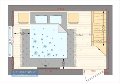 Планировка спальни 10 кв.м. с фото и размерами | Студия Дениса Серова