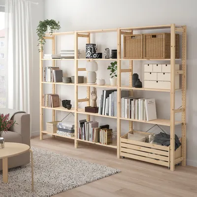 Стеллаж HEMNES IKEA, 90x197 см купить в Москве по цене 33500 в интернет  магазине Фиеста мебель с доставкой.