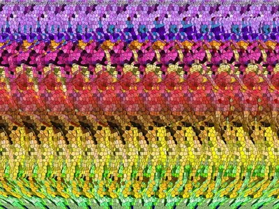 Color Stereo Hidden Image Stereogram Gallery