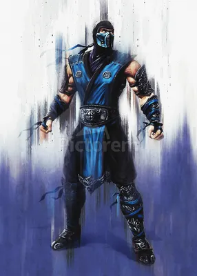 Sub-Zero Mortal Kombat Poster Art Painting - Framed - NEW USA | eBay