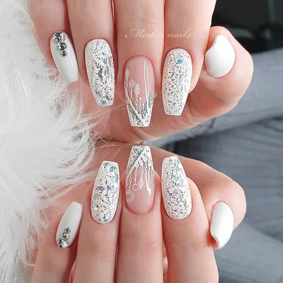 Свадебный маникюр на коротких ногтях - Студия красоты \"NailsProfi\"