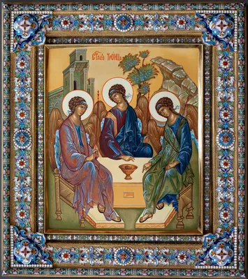 Святая Троица, Икона Святой Троицы, Изображения Святой Троицы, Иконы из  янтаря