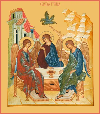 Икона Святая Троица из янтаря купить в Украине по привлекательной цене —  Amber Stone