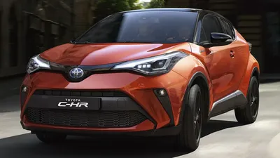 Red toyota c-hr car photo on Craiyon