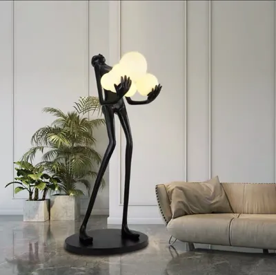 Торшер Floor Lamp Hiding Bunny Gold, Werner Voss | Home Concept