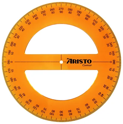 Транспортир металлический, 10 см, 180 градусов, 210637 купить по низкой  цене - Галамарт