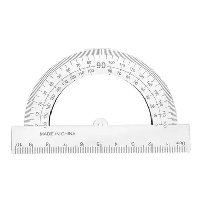 Транспортир 10 см, 180°, прозрачный по оптовой цене в Астане