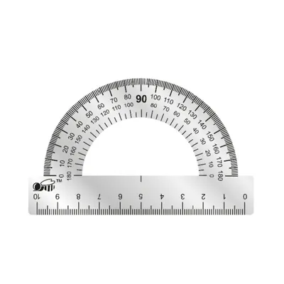 Транспортир №1 School 180 градусов 10 см пластиковый синий – выгодная цена  – купить товар Транспортир №1 School 180 градусов 10 см пластиковый синий в  интернет-магазине Комус