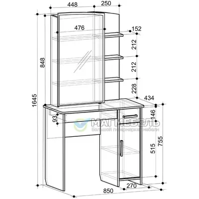 Туалетный стол, трюмо, трельяж в интернет-магазине Ярмарка Мастеров по цене  69900 ₽ – QX6D8RU | Столы, Москва - доставка по России
