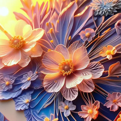 Нарисованные цветы карандашом - 75 фото