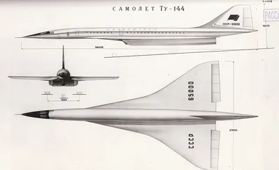 Туполев Ту-144 | Гражданская авиация, Самолет, Авиация