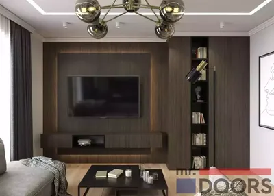 Как оформить ТВ в гостиной — смотрите идеи в блоге Mr. Doors