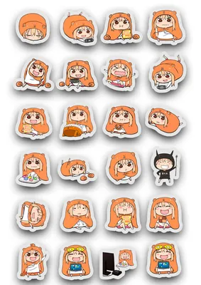 Наклейки Стикеры \"Umaru-chan\" (Двуличная сестренка Умару) - купить с  доставкой по выгодным ценам в интернет-магазине OZON (833524616)