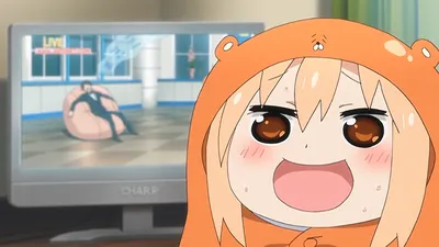 Обои на рабочий стол Umaru Doma / Умару Дома из аниме Himouto! Umaru-chan /  Двуличная сестренка Умару, by noerulb, обои для рабочего стола, скачать  обои, обои бесплатно